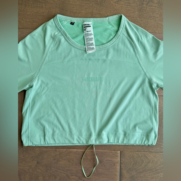 Gymshark Dry Drawstring Long Sleeve Crop Top - Picture 6 of 8
